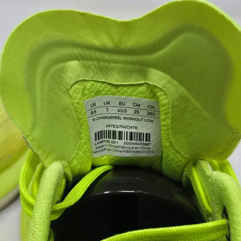 Lululemon W Chargefeel‎ Workout Low Athletic Shoes Neon Yellow Women's 8.5